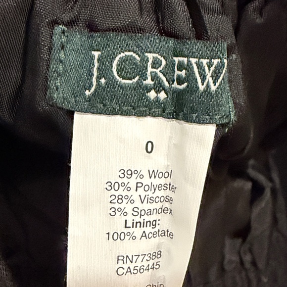 J.Crew Wool Blend Black Mini Skirt - Picture 2 of 4